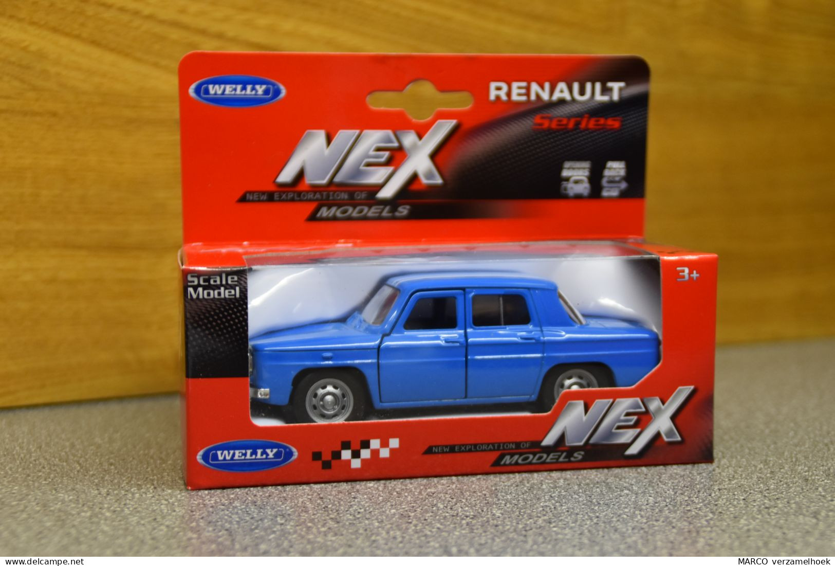 43690 Orange Welly NEX Renault 8 1960 Scale 1:43 - Welly