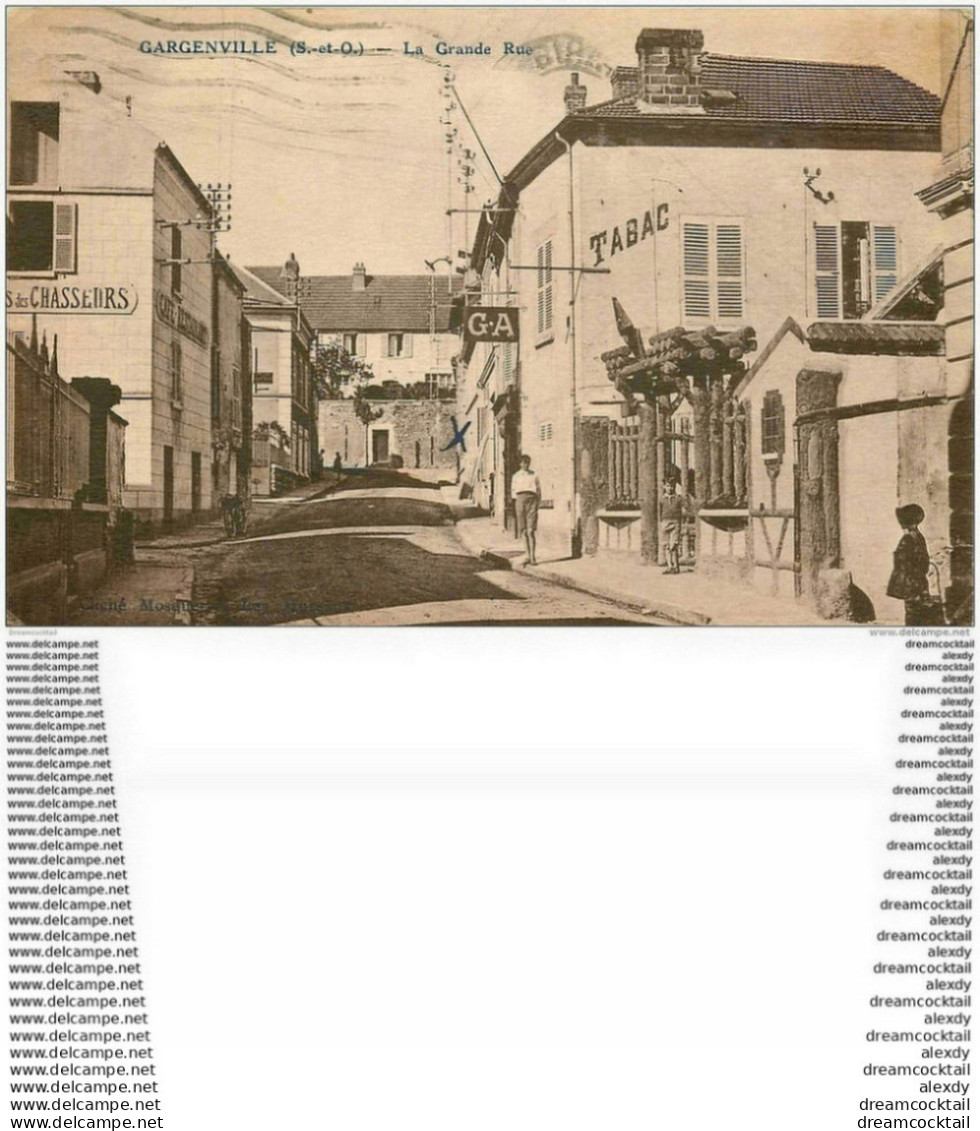 78 GARGENVILLE. Tabac Et Café Des Chasseurs Sur La Grande Rue 1940 - Gargenville