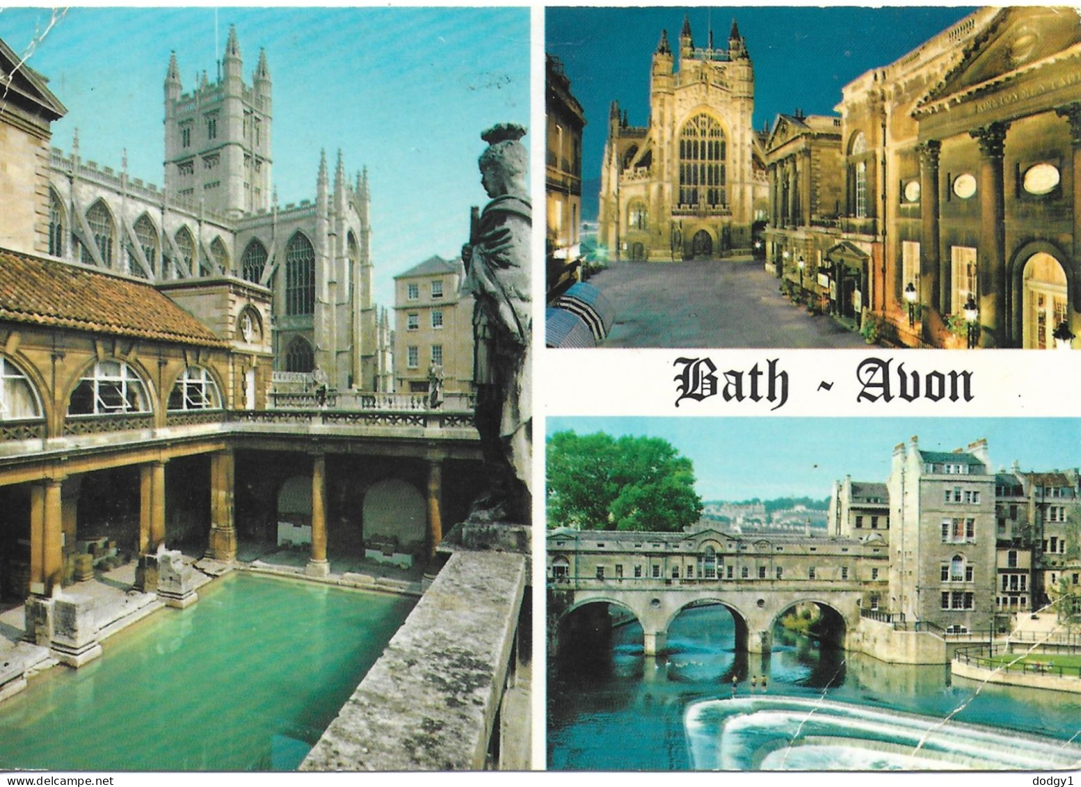 SCENES FROM BATH, SOMERSET, ENGLAND. Circa 1979 USED POSTCARD   Tw1 - Bath
