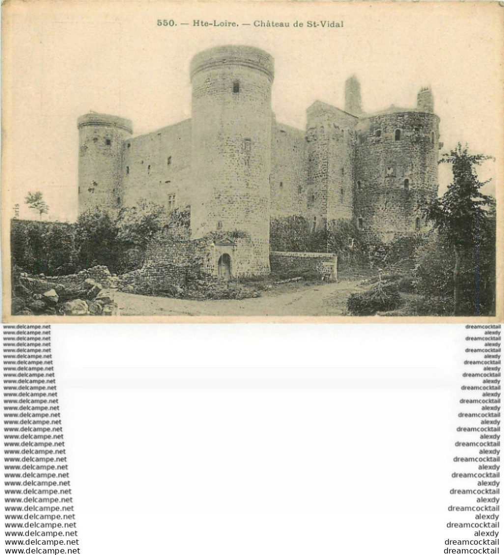 WW 2 CPA 43 BESLE. Eglise Paroissiale Et Château De Saint-Vidal En Haute-Loire - Blesle