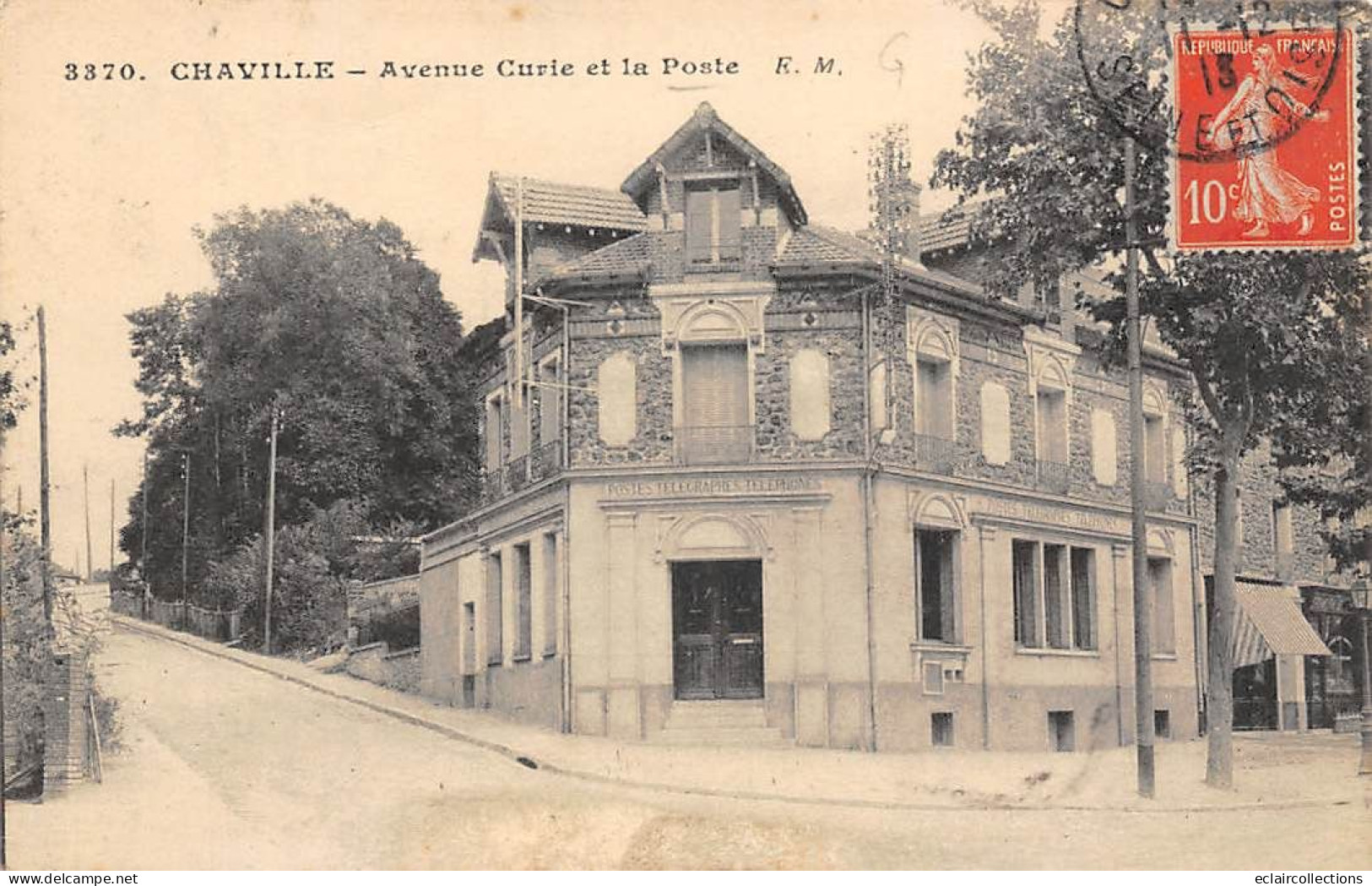 Chaville        92         Avenue Curie Et La Poste  N° 3370    (Voir Scan) - Chaville