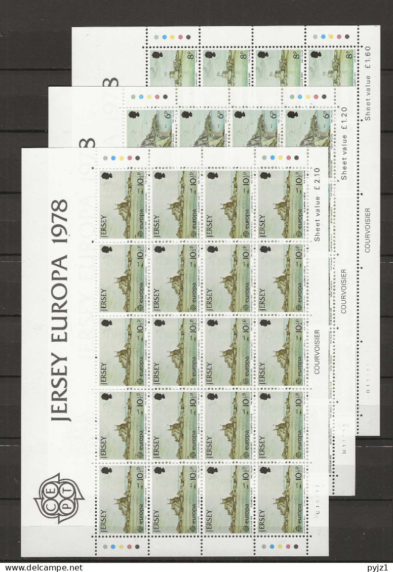 1978 MNH Jersey Sheets, Postfris** - 1978