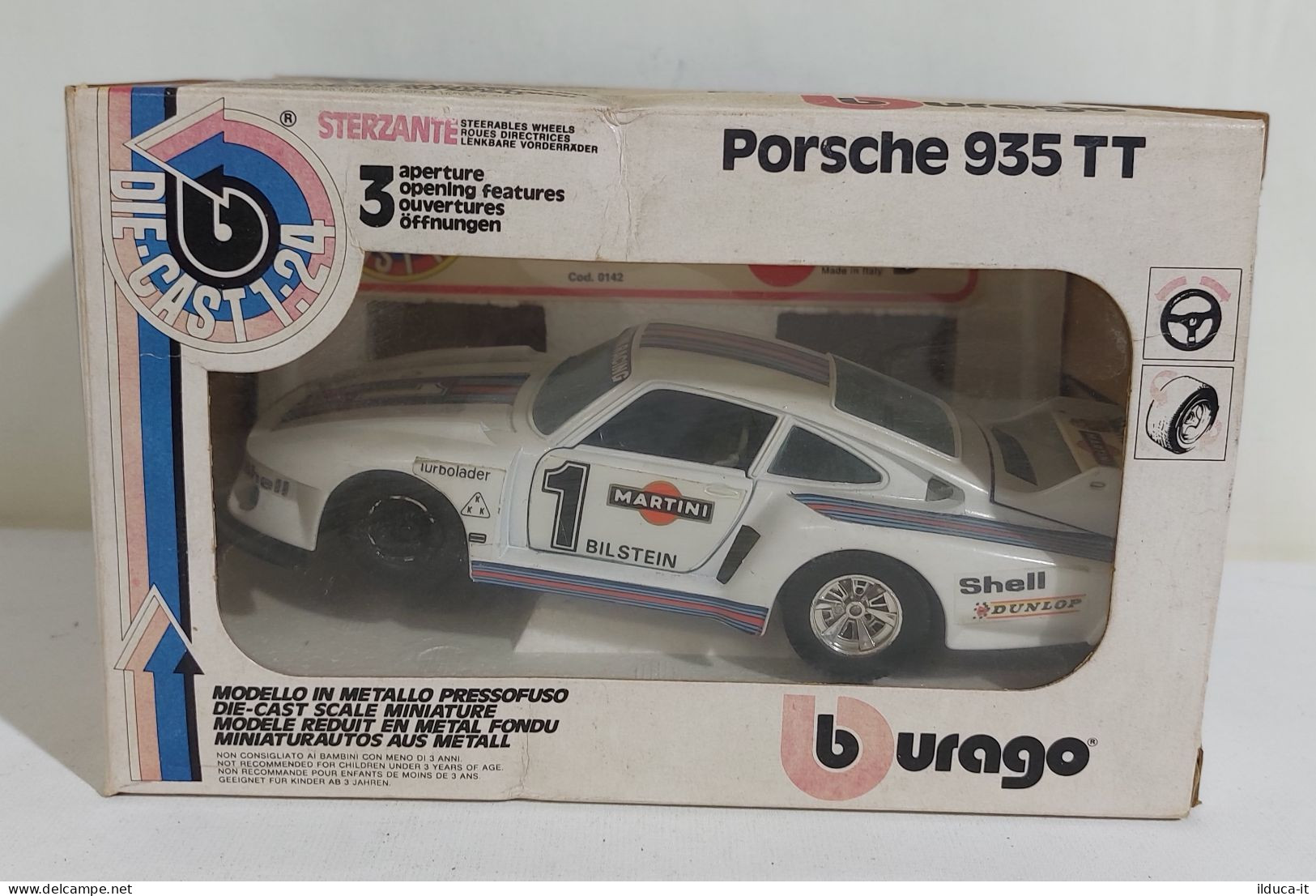 54199 Burago 0142 1/24 - Porsche 935 TT Martini - Burago