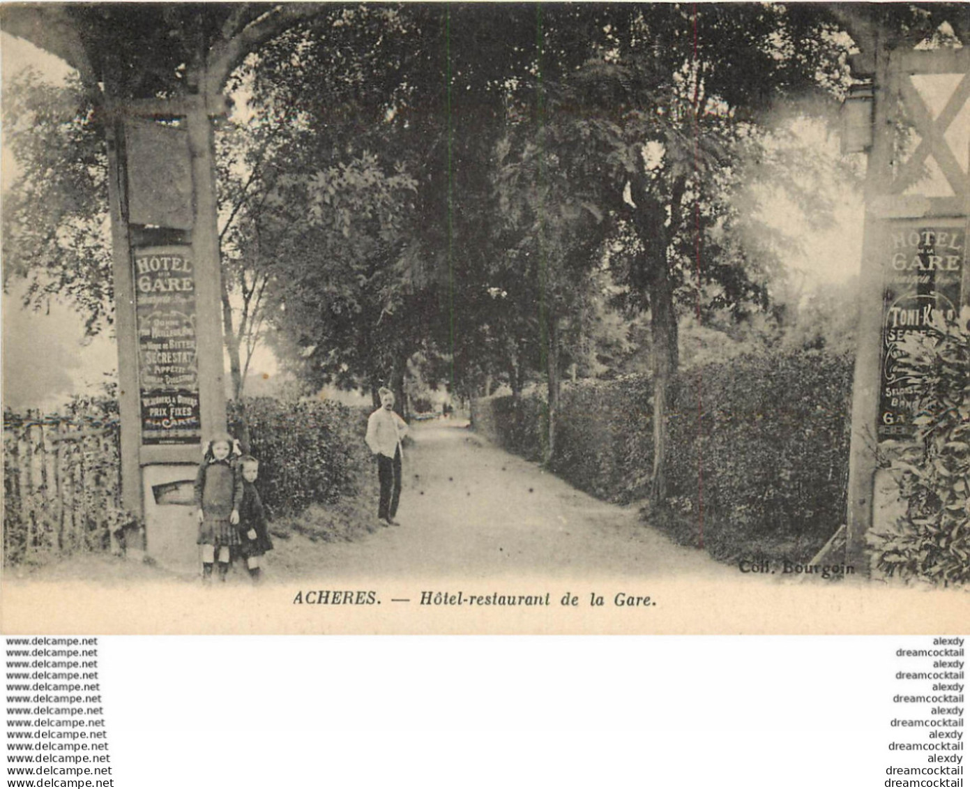 (D) 78 ACHERES. Hôtel Restaurant De La Gare - Acheres