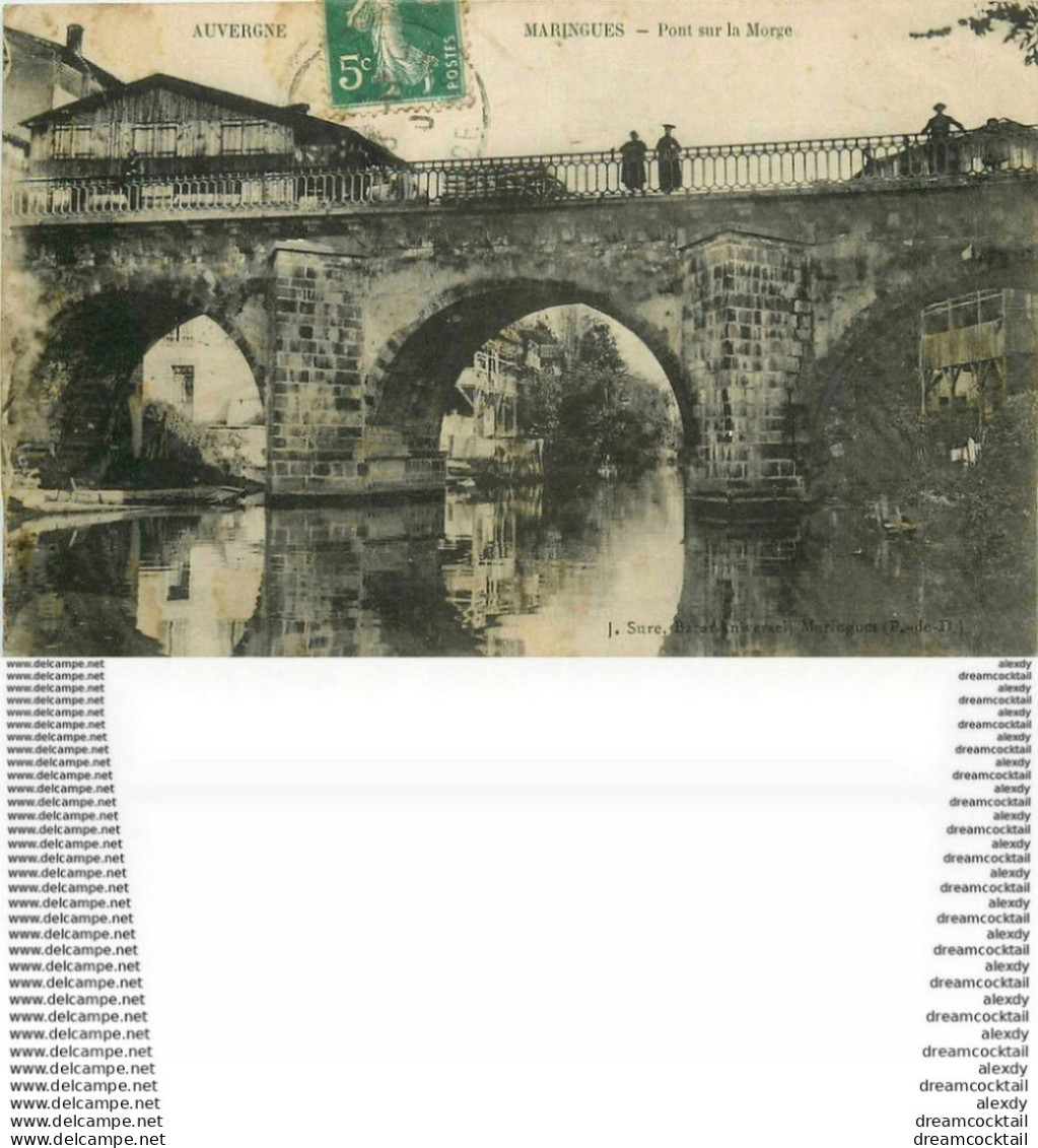 WW 63 MARINGUES. Pont Sur La Morge 1910 - Maringues