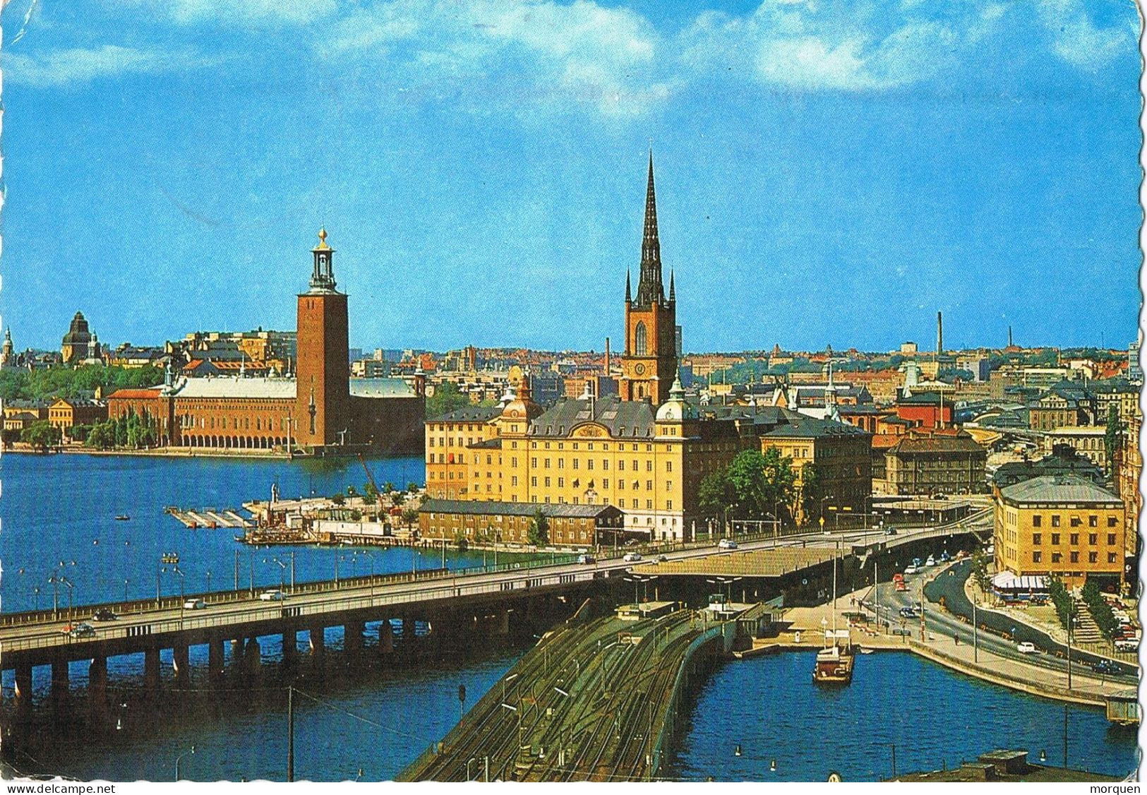 52860. Postal STOCKHOLM (Sverige) Suecia 1972. Academia MUSICA. Vista Stockholm - Lettres & Documents