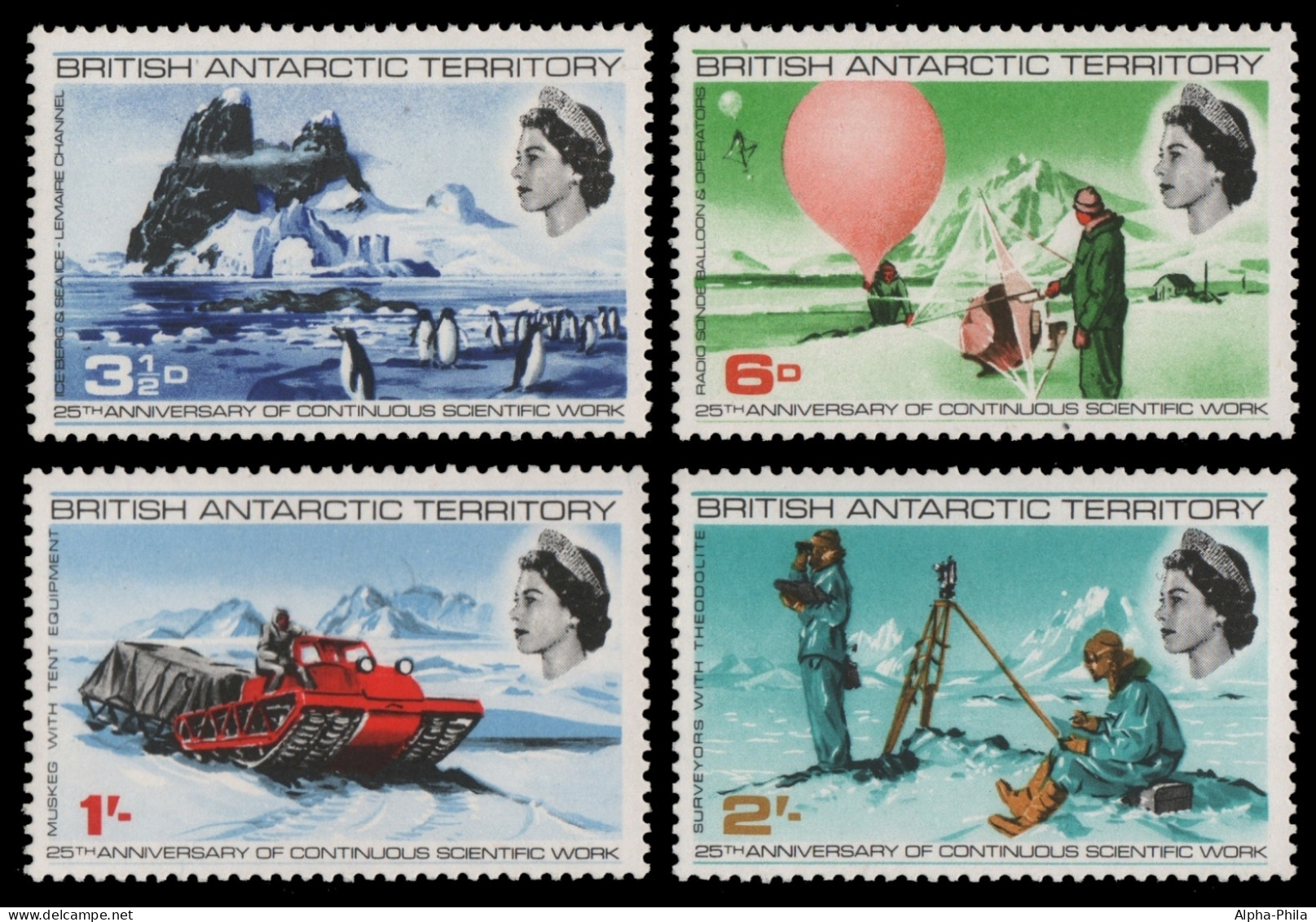 BAT / Brit. Antarktis 1969 - Mi-Nr. 20-23 ** - MNH - Forschung - Ongebruikt