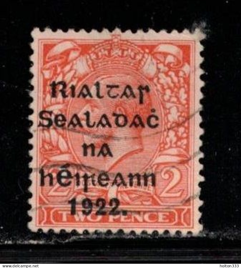 IRELAND Scott # 16 Used  - Stamps Of Great Britain With Overprint 2 - Oblitérés