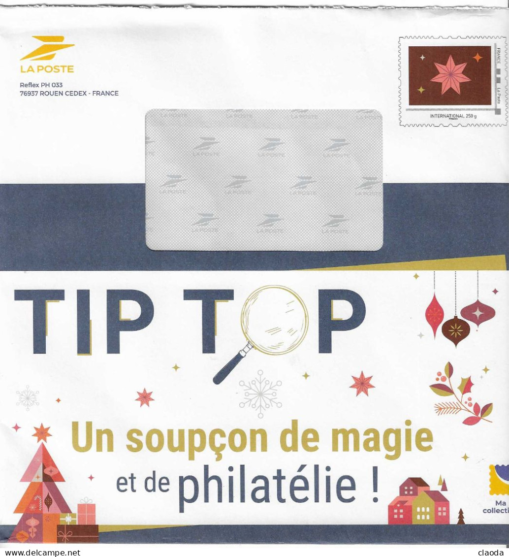 20001 - PAP TSC La Poste Phil@poste  - 2023 - UN SOUPÇON DE MAGIE Et De Philatélie  -  International  250 Grs - - Prêts-à-poster:Stamped On Demand & Semi-official Overprinting (1995-...)