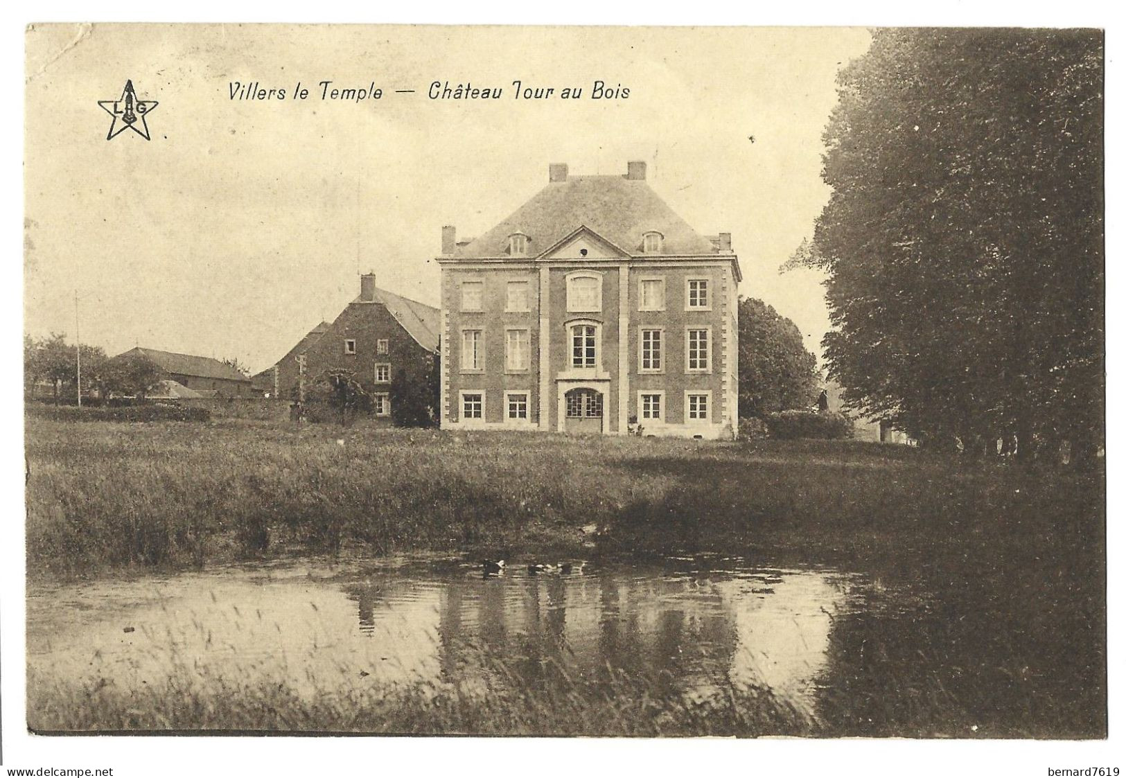 Belgique  -  Villers  Le Temple  -  Chateau  Tour U Bois - Carte Ecrite Par Le Proprietaire - Nandrin