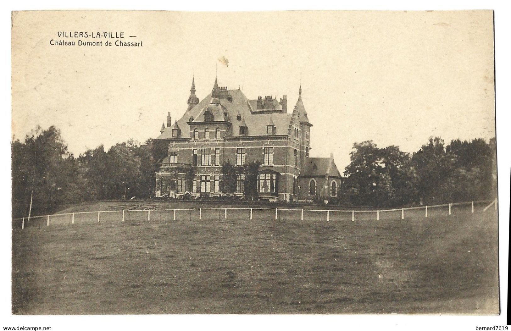 Belgique  -  Villers  La Ville -  Chateau Dumont  De Chassart -  Wiere  Aug Dumont  De Chassart Nee Glibert - Nandrin