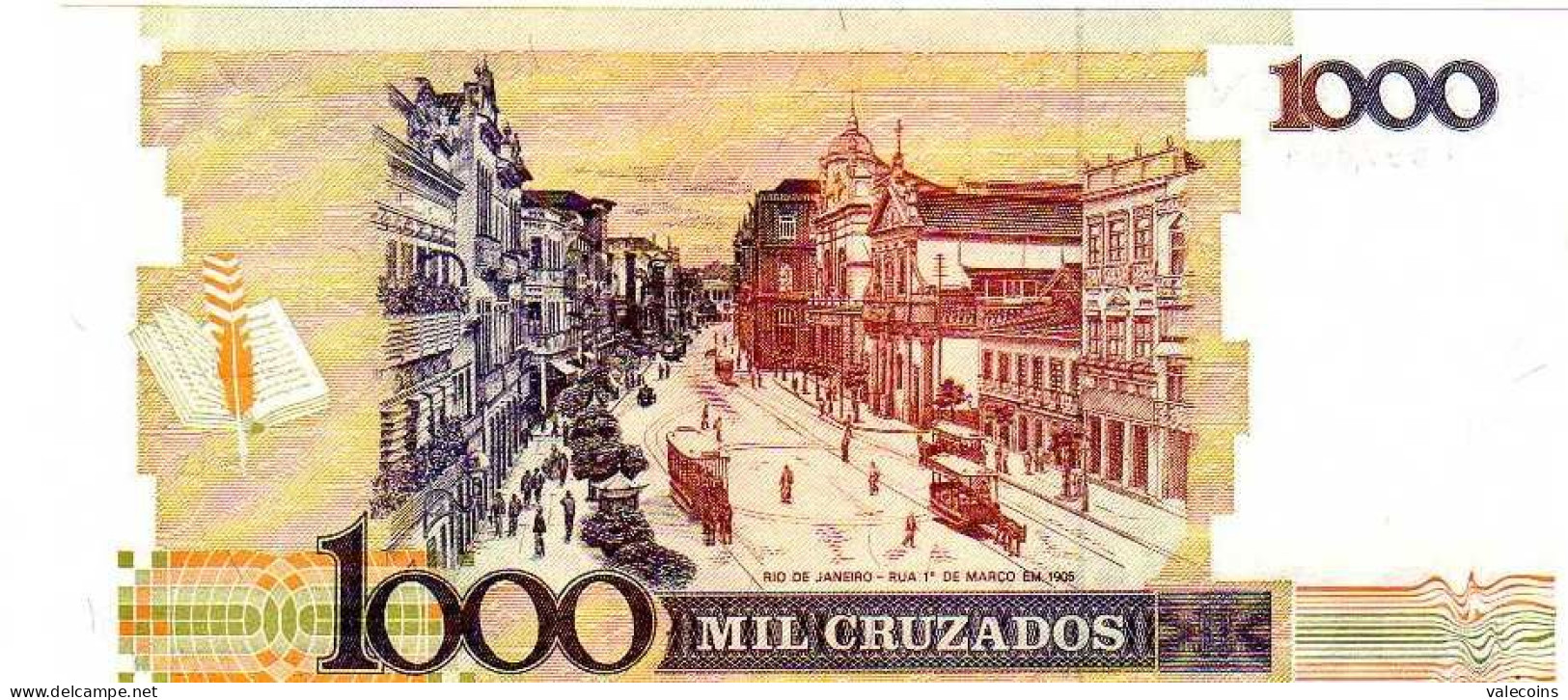 BRASILE BRASIL BRAZIL - ND (1988) - 1000 Cruzados - P 213 B - UNC NEW - Brésil