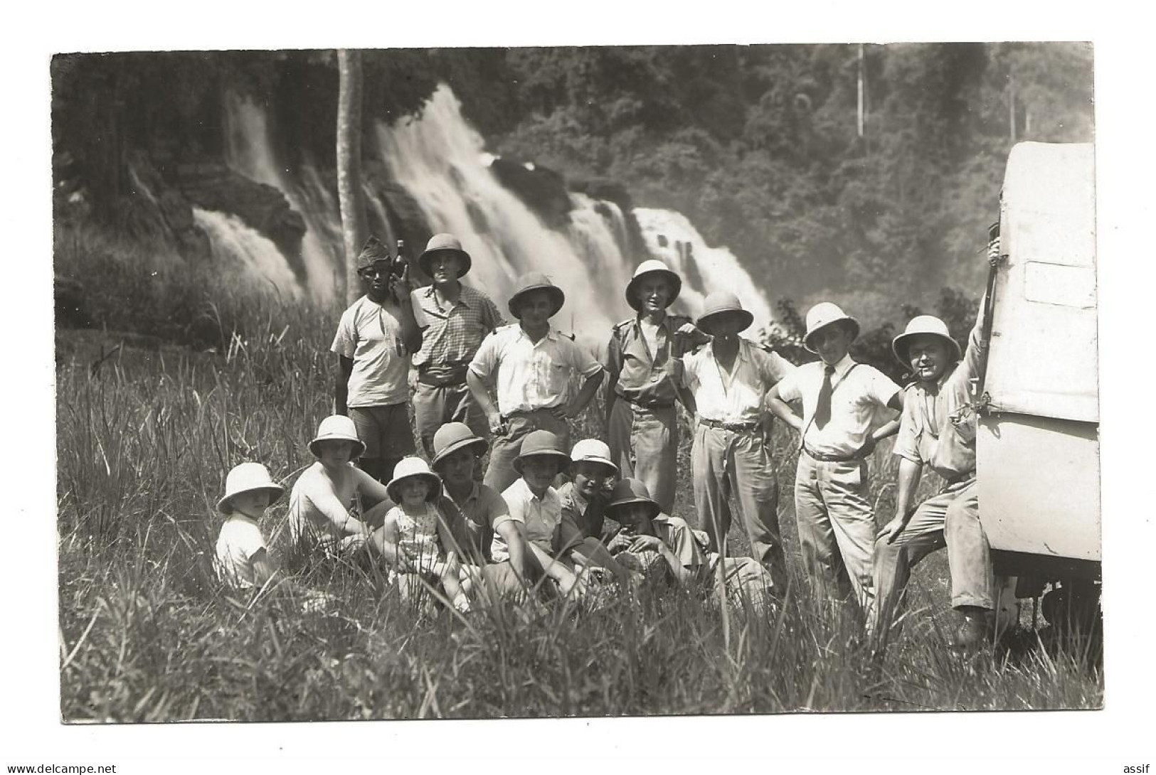 Congo   Carte Photo  Militaires  Chutes De La MBali à Boali - Congo Français