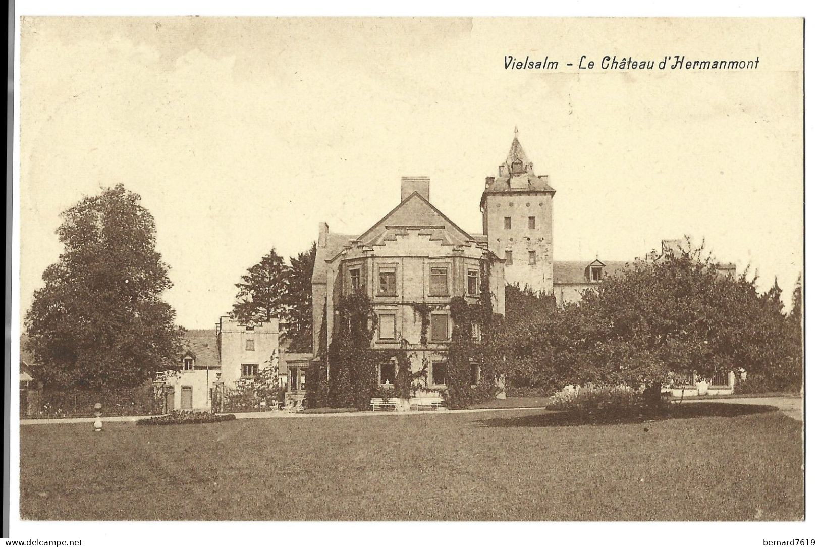 Belgique  -  Vielsalm  -  Le Chateau  D'hermanmont -  Carte Ecriteet Signee  Par La Propritaire  Mm  Pol  De La ..... Al - Chassepierre