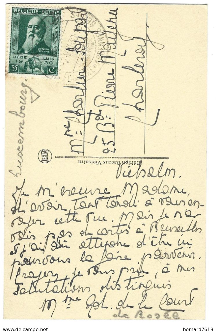 Belgique  -  Vielsalm  -  Le Chateau  D'hermanmont -  Carte Ecriteet Signee  Par La Propritaire  Mm  Pol  De La ..... Al - Chassepierre