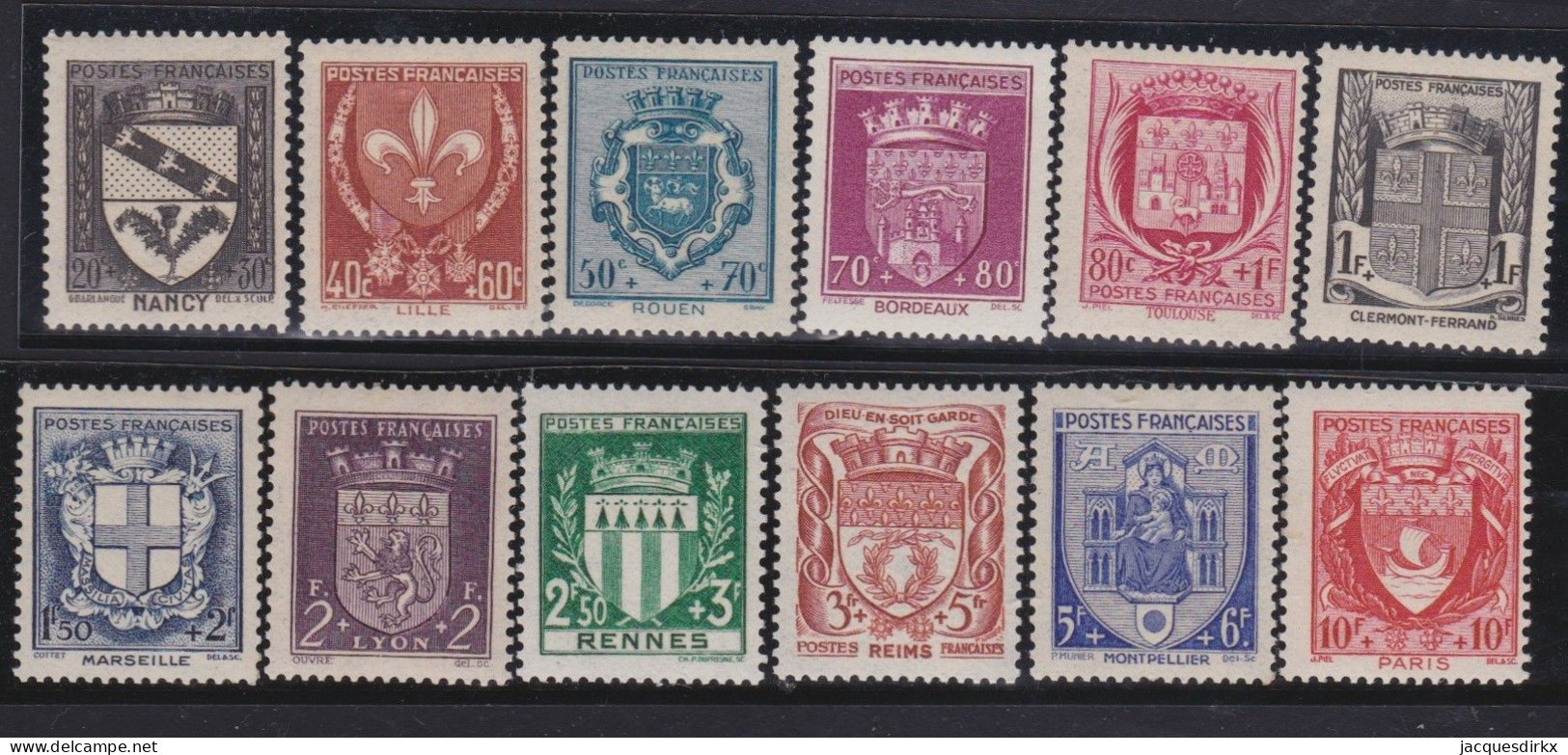 France  .  Y&T   .     526/537    .   **     .    Neuf Avec Gomme Et SANS Charnière - Unused Stamps