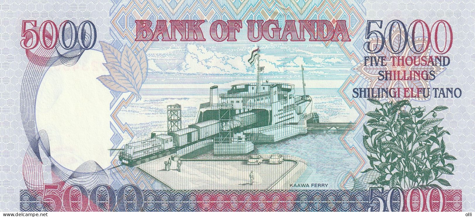 Uganda 5000 Shillings 1998   P-37  UNC - Ouganda