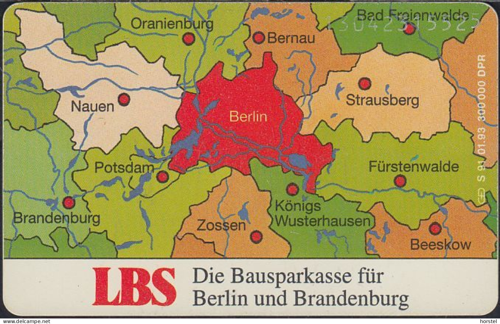 GERMANY S91/93 Berlin LBS Brandenburger Tor - Landkarte - 1304 M:31F - S-Series : Tills With Third Part Ads