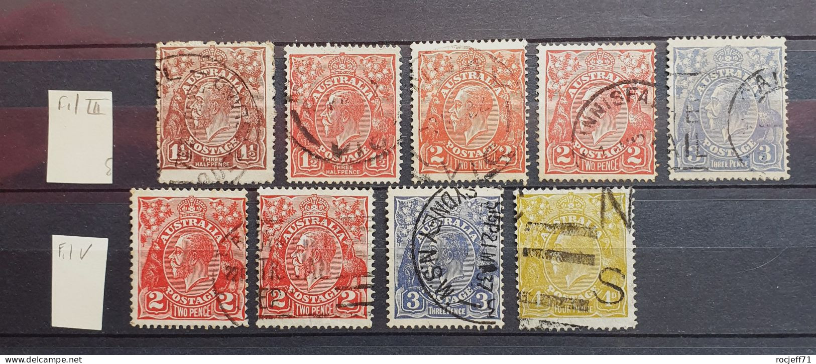 11 - 23  // Australia - Australie - Lot De Timbres - Old Stamps - Oblitérés