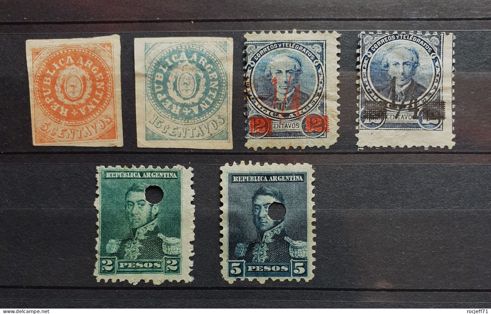 11 - 23  // Argentina - Argentine  - Lot De Timbres - Old Stamps - Tous (*) - No Gum - Unused Stamps