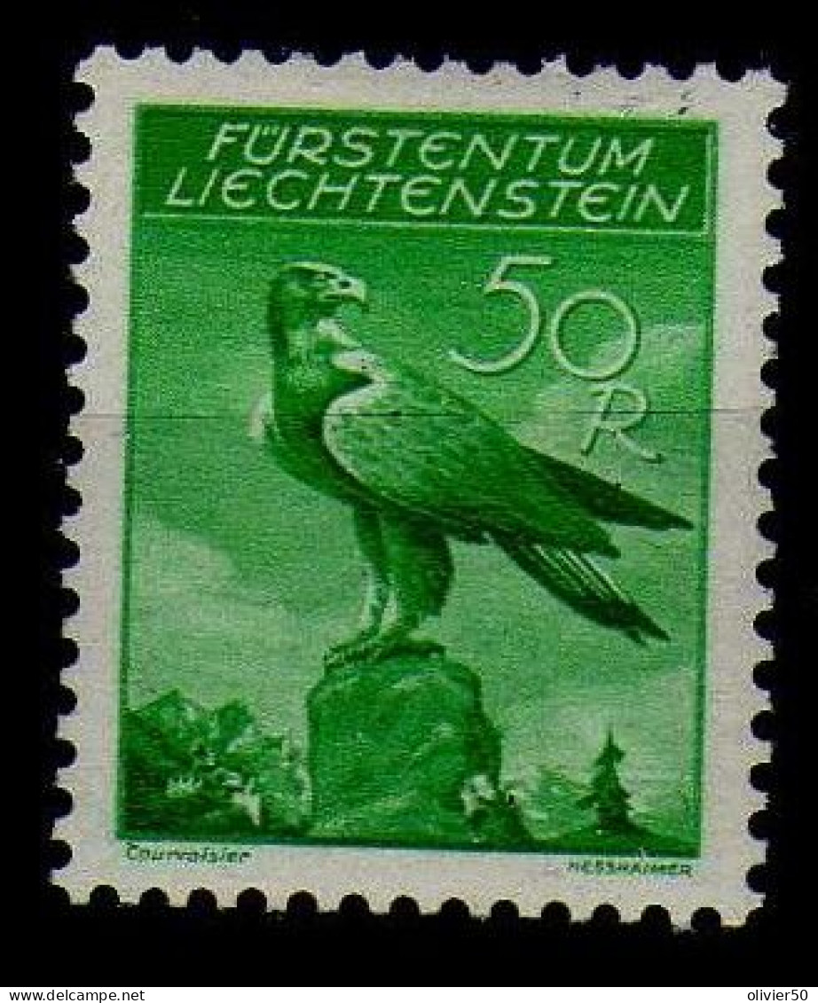 Liechtenstein - (1934) - P A - 50 R. Rapace - Neuf* - MH - Air Post