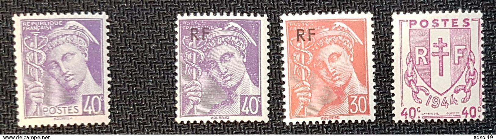 France 1939 – 1944 4 Timbres - Otros & Sin Clasificación