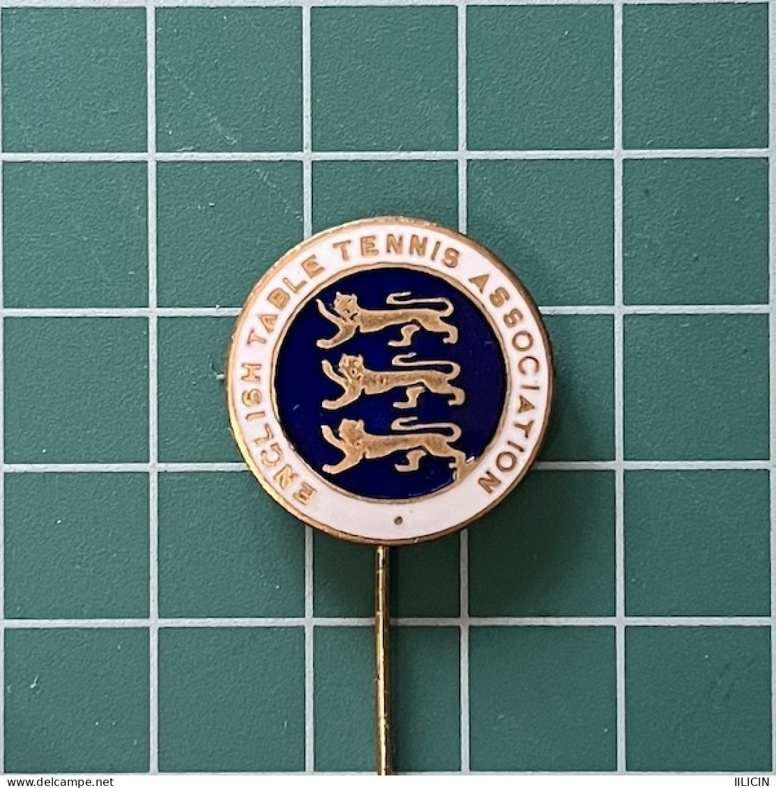 Badge Pin ZN013107 - Table Tennis (Ping Pong) England Association Federation Union - Tennis De Table