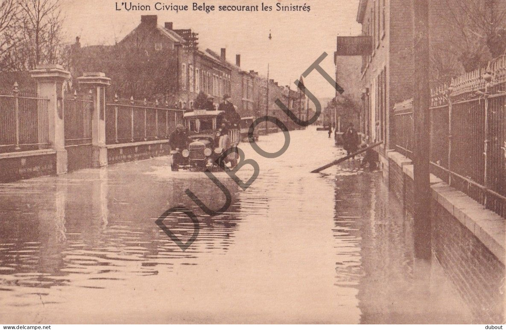 Postkaart/Carte Postale - L'union Civique Belge Secourant Les Sinistrés (C5277) - Überschwemmungen