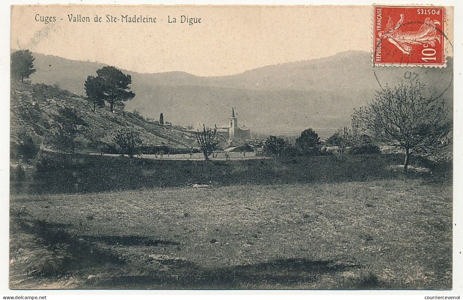 CPA - CUGES (B Du R) - Vallon De Ste Madeleine - La Digue - Autres & Non Classés