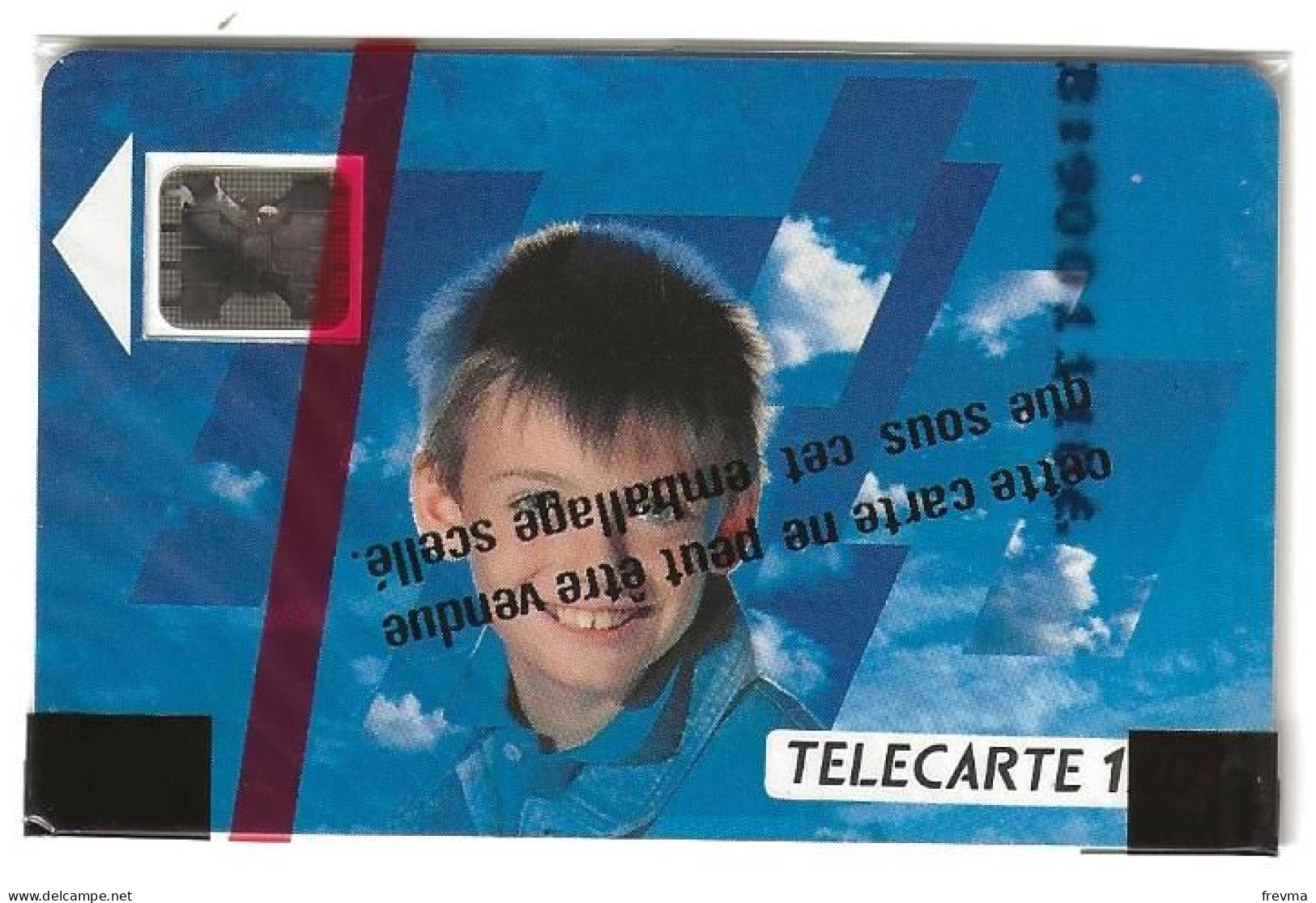 Telecarte F102A Visage D'enfant 120 Unités NSB SC5 - 1989