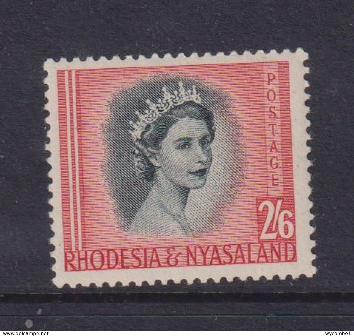 RHODESIA AND NYASALAND -  1954 Definitive 2s6d Hinged Mint - Rhodesia & Nyasaland (1954-1963)