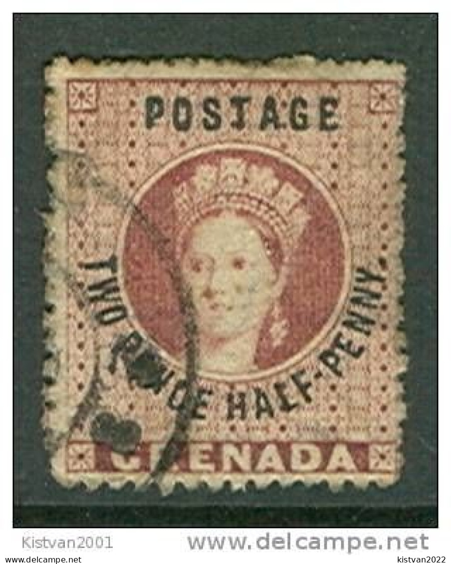 Grenada Victoria Stamp Used, Two Pence Half Penny, WM 3 - Grenada (...-1974)