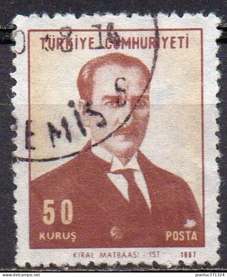 TURQUIE N° 1861 O Y&T 1968 Portrait D'Atatürk - Usati