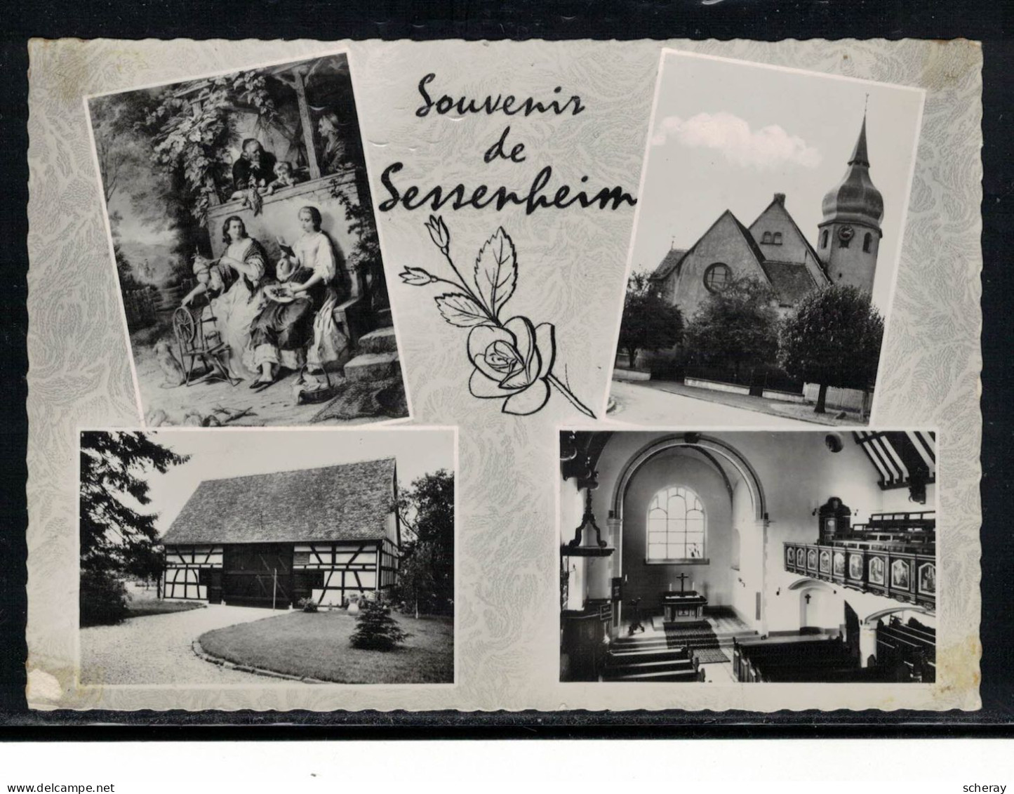 CARTE POSTALE GOETHE SCHEUNE UND PFARRER BRION MIT FRIEDERIKE IN SESSENHEIM - Collections & Lots