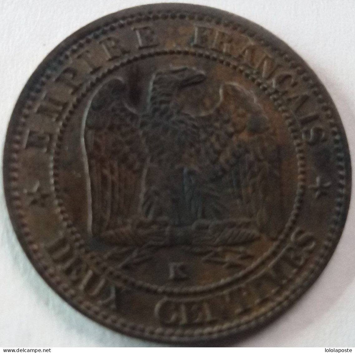 FRANCE - Napoléon III - Belle Monnaie De 2 Centimes 1861K - 2 Photos - 2 Centimes