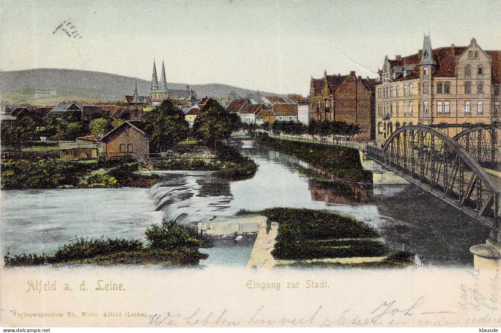 Alfeld A.d.Leine Eingang Zur Stadt Gel.1904 AKS - Alfeld