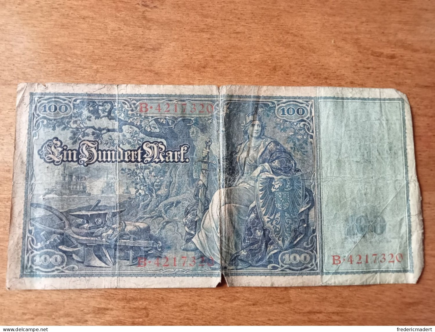 Billet De 100 Reichsbanknote De 1910 - Collections