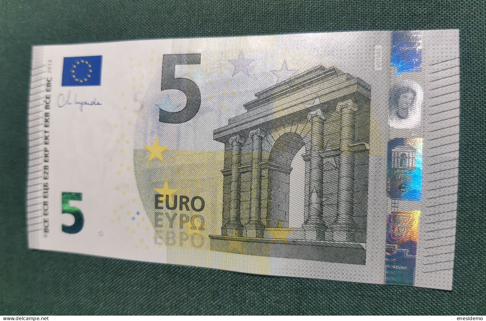 5 EURO SPAIN 2013 LAGARDE V015A5 VC SC FDS UNCIRCULATED PERFECT - 5 Euro