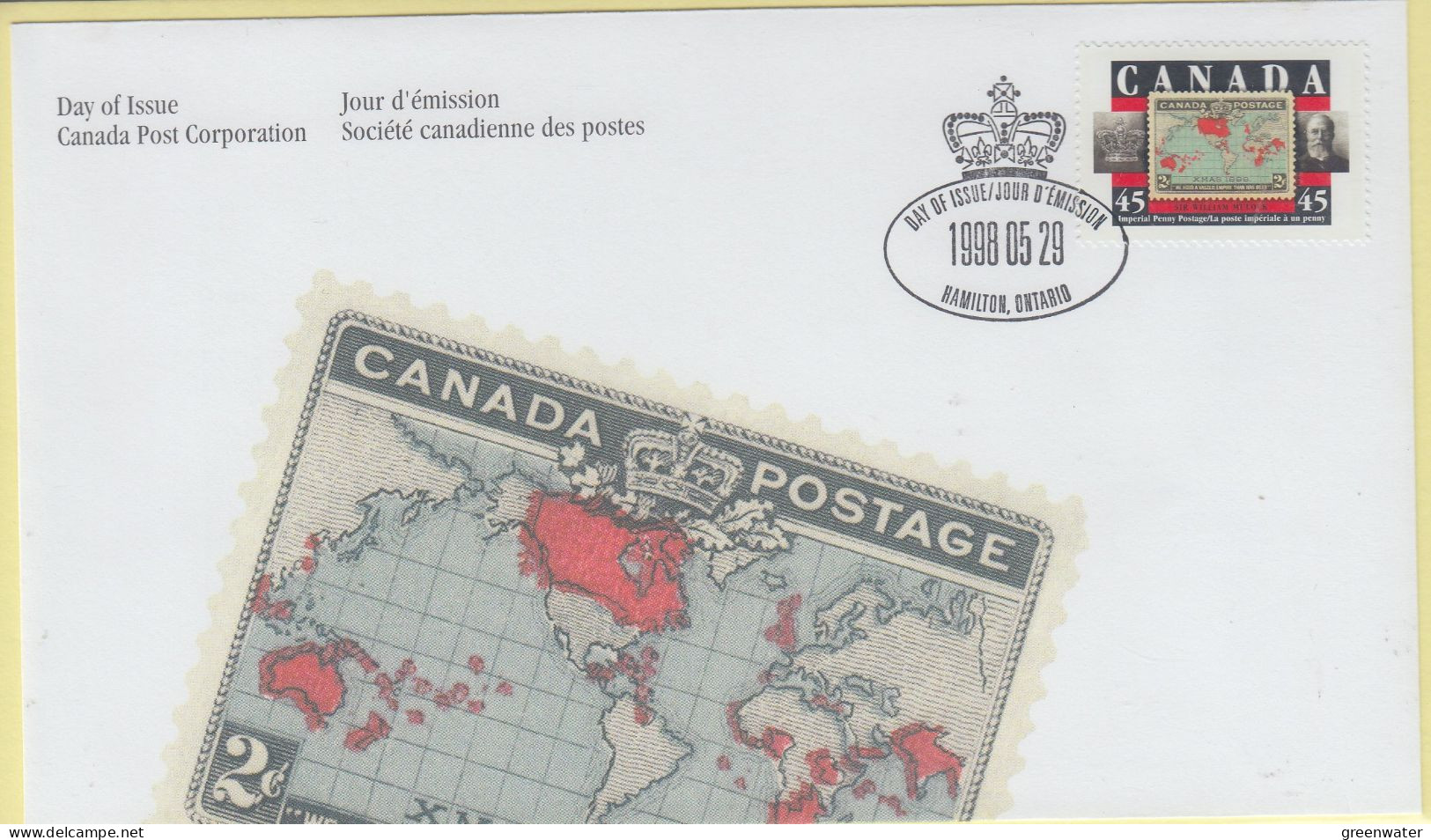 Canada 1998 William Murdoch (stamp On Stamp) 1v FDC (CN173B) - 1991-2000