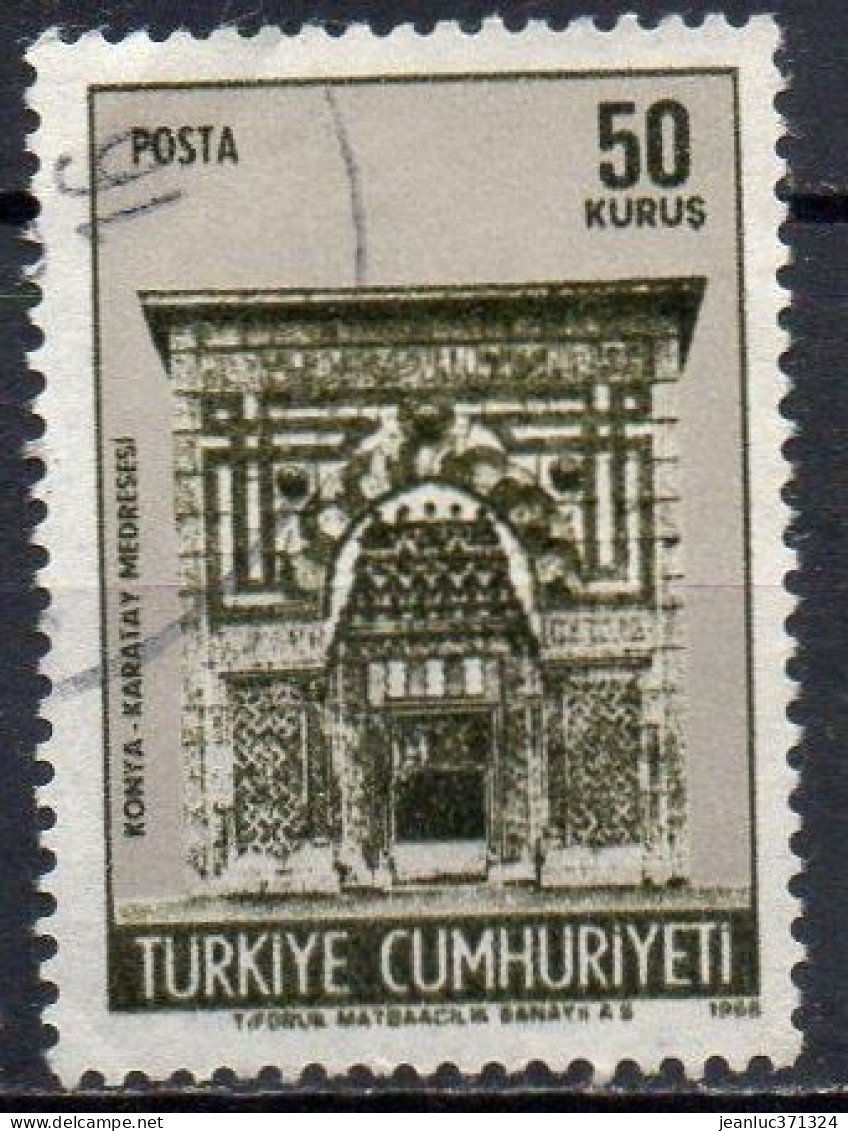 TURQUIE N° 1899 O Y&T 1969 Karatay Medresesi à Konya - Usados