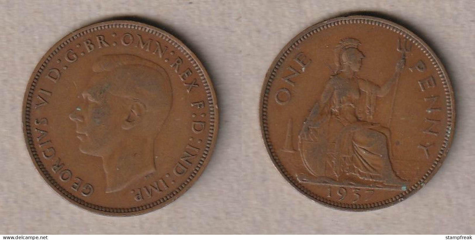 01953) Grossbritannien, 1 Penny 1937, George VI - Other & Unclassified