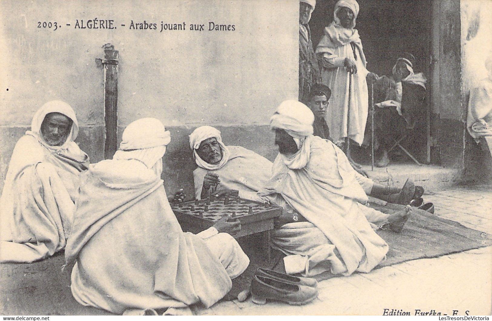 JEUX - Arabes Jouant Aux Dames - Algérie - Jeu De Dames - Carte Postale Ancienne - Altri & Non Classificati