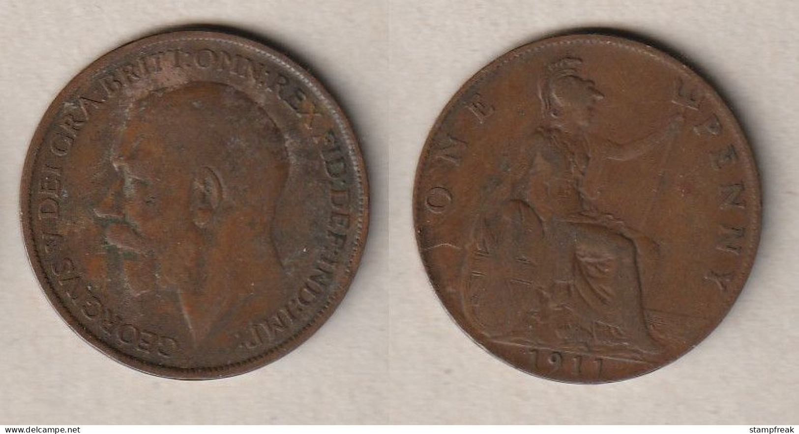 01938) Grossbritannien, 1 Penny 1911, George V - Andere & Zonder Classificatie