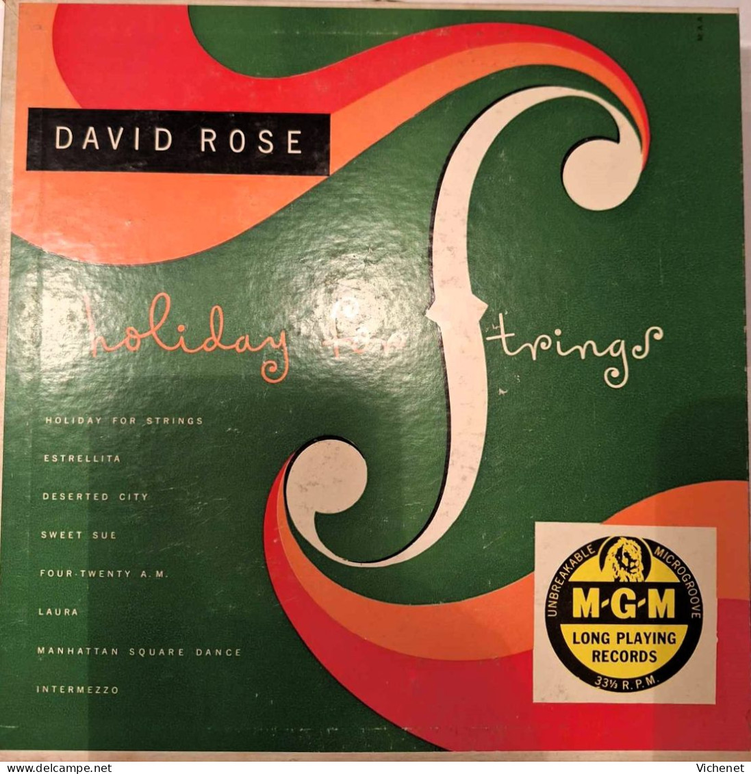 David Rose And His Orchestra ‎– Holiday For Strings (10"/25cm) - Formats Spéciaux