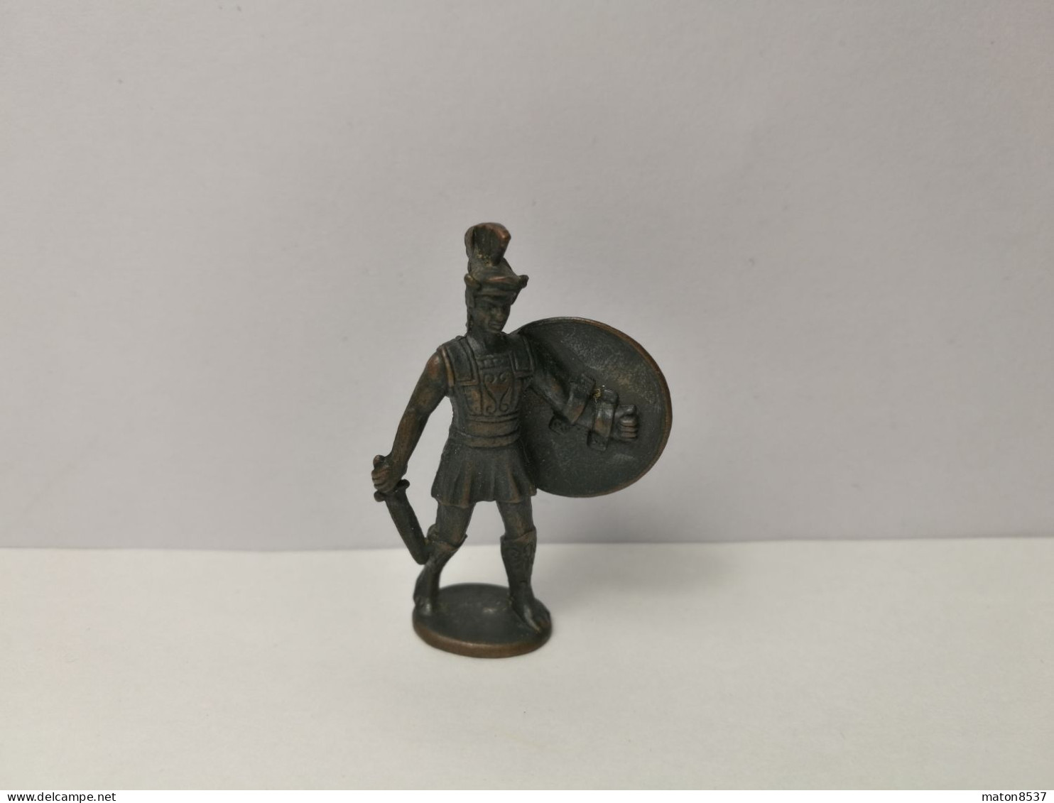 Kinder :   Griechische Krieger - Spartaner - 1977-80 - Hoplit  -  Brüniert - Ohne Kennung  - 40mm - 3 - Figurines En Métal