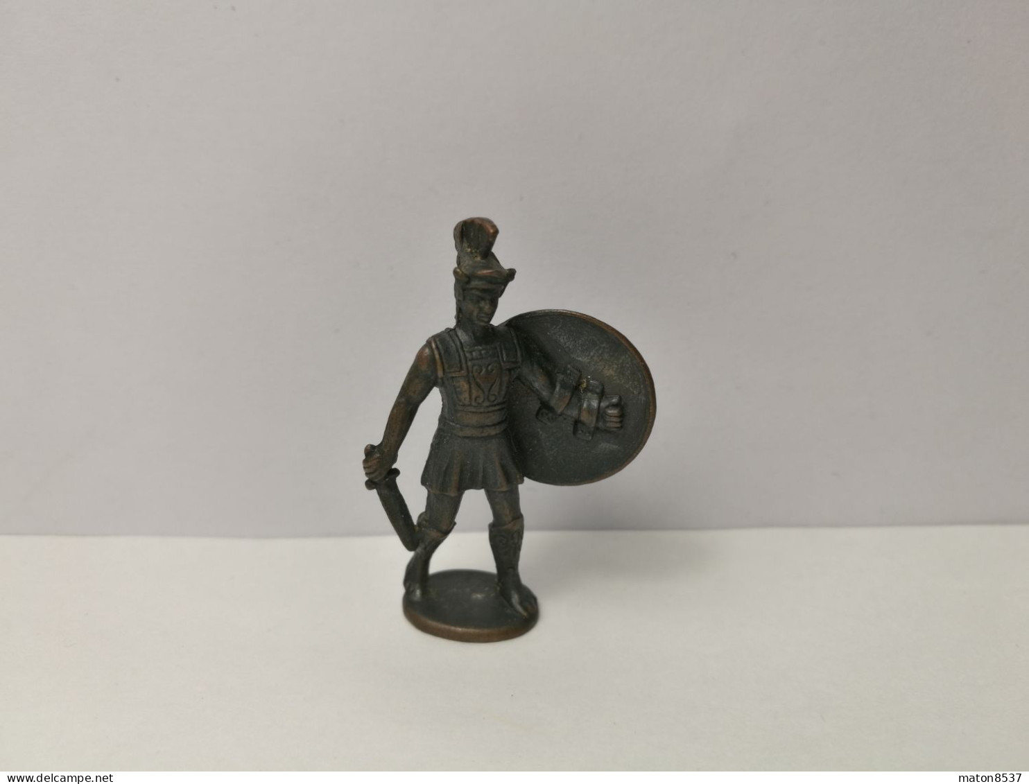 Kinder :   Griechische Krieger - Spartaner - 1977-80 - Hoplit  -  Brüniert - Ohne Kennung  - 40mm - 3 - Figurine In Metallo