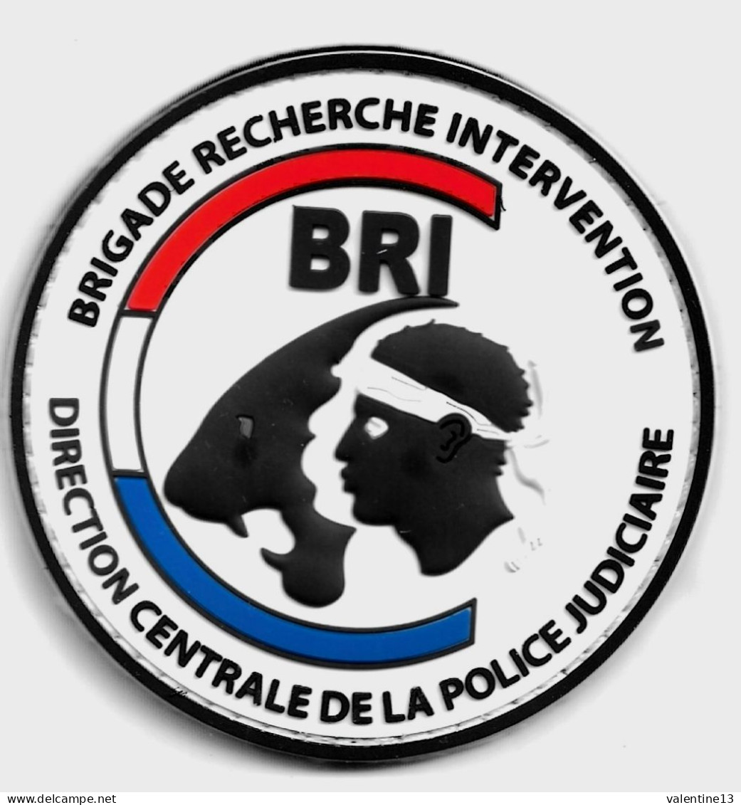 Ecusson PVC POLICE NATIONALE DCPJ BRI CORSE BLANC - Police & Gendarmerie