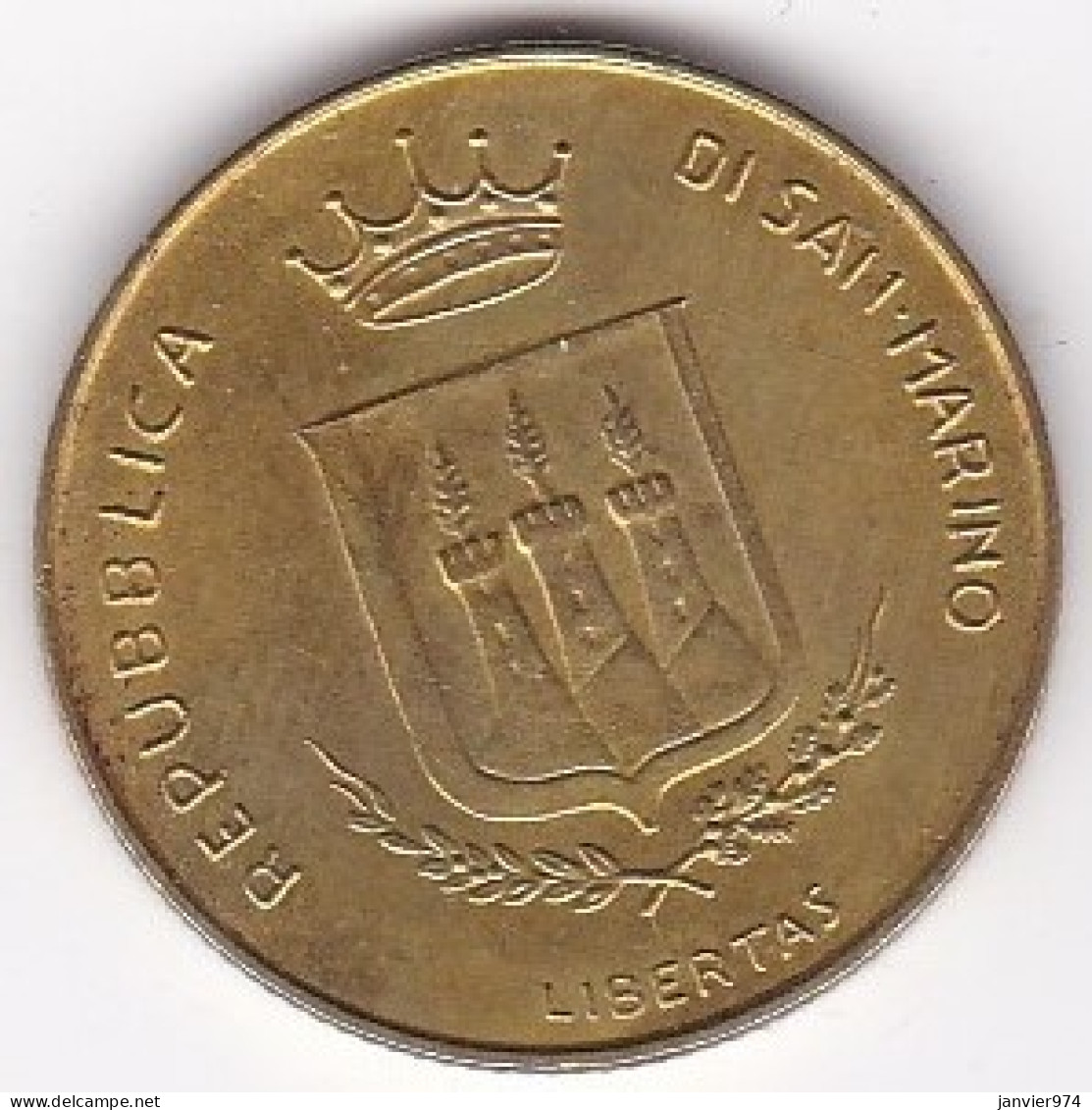 San Marino, 200 Lire 1983, Série  Threat Of Nuclear War , En Bronze Aluminium, KM# 152, Neuve UNC - Saint-Marin