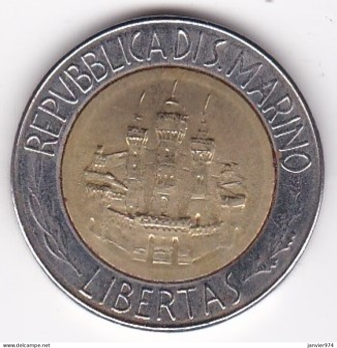 San Marino , 500 Lire 1984 , Albert Einstein , Bimétallique,  KM# 167, Neuve UNC - San Marino