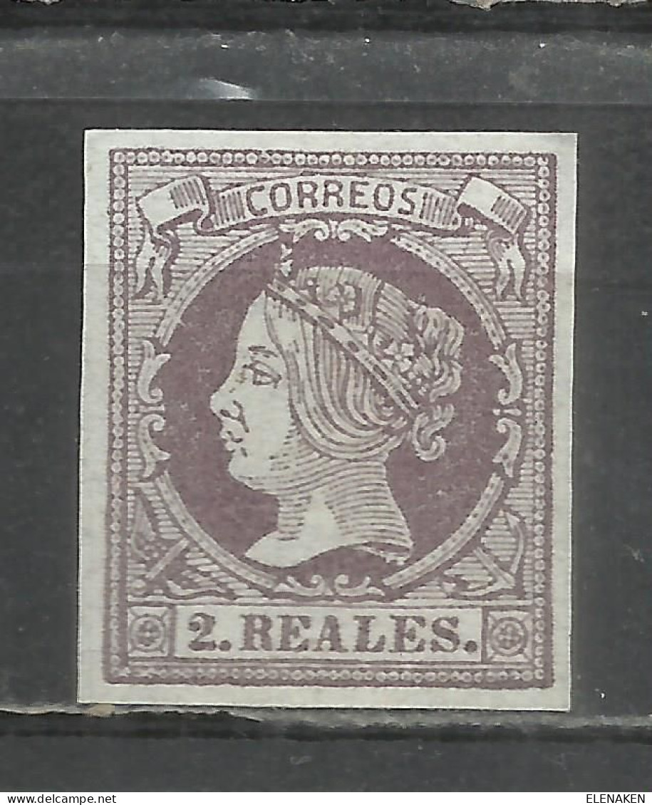 100-SELLO CLASICO ISABEL II .1854.Nº56 .2 REALES - Unused Stamps